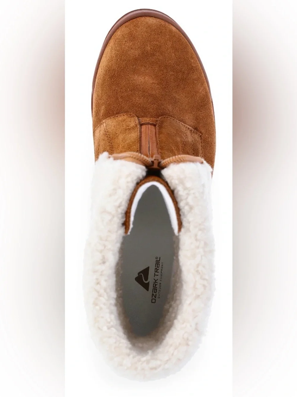 Ozark Trail Women’s Wedge Zip Sherpa Lined Winter Casual Boots